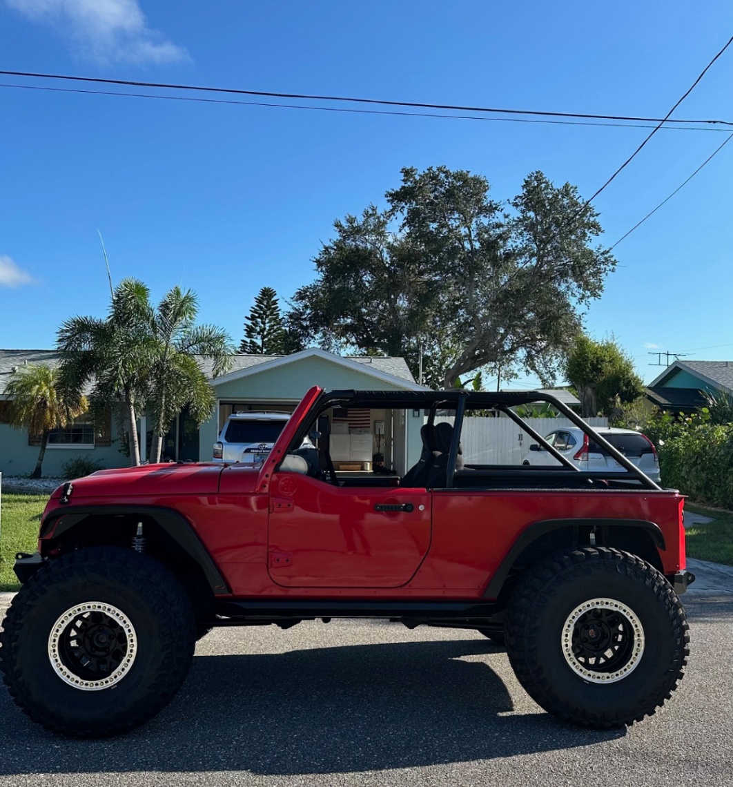 2007 Jeep Wrangler JK on Motobilt Hammer Front Bumper