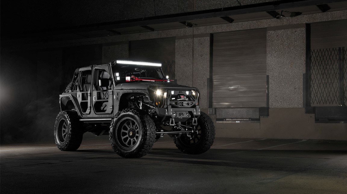 2017 Jeep Wrangler JKU on Starwood Customs parts