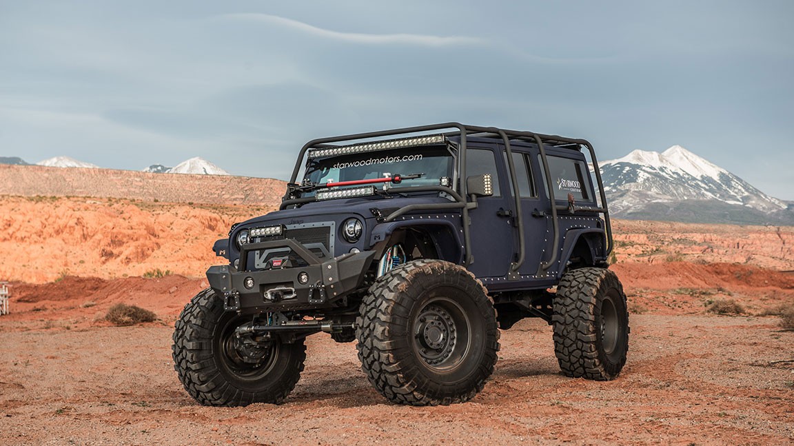 2017 Jeep Wrangler JKU on Starwood Customs parts