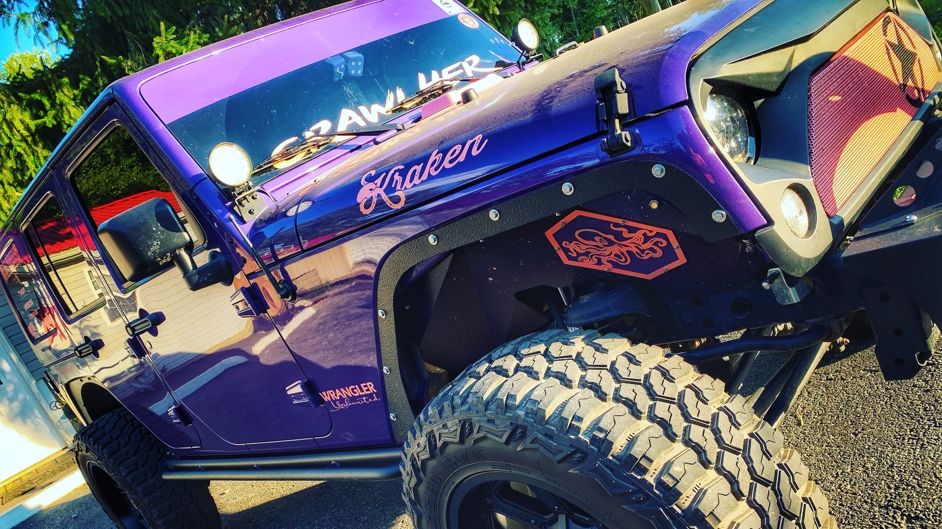 2017 Jeep Wrangler JKU on Trail Rig Fabworx parts
