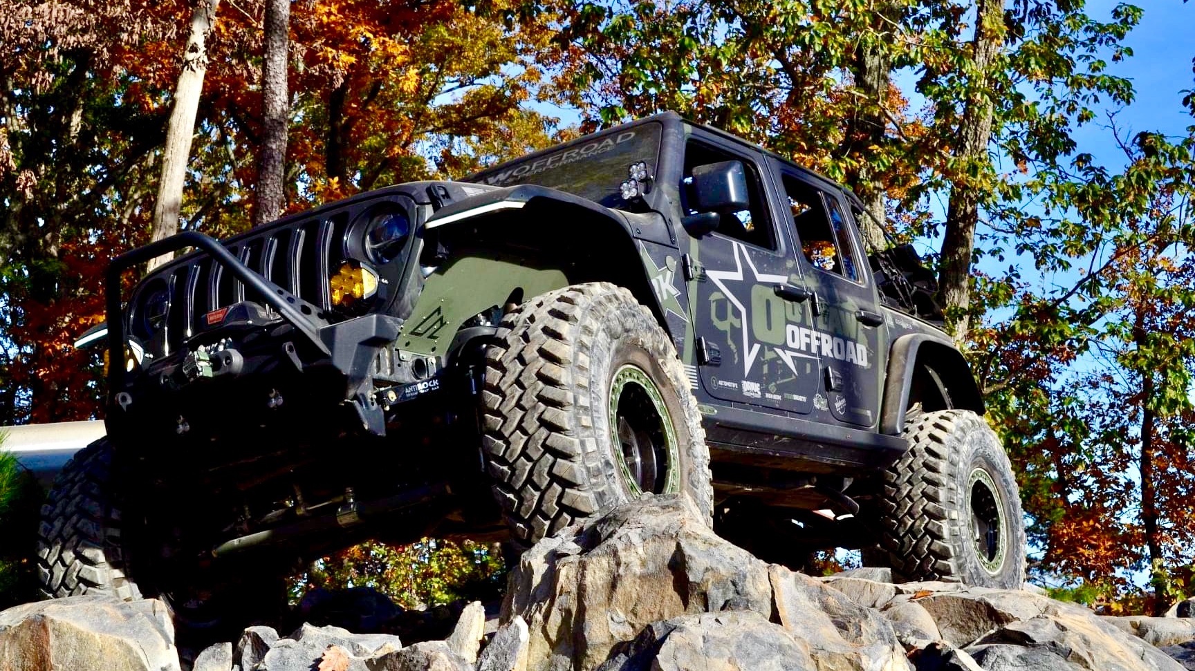 2018 Jeep Wrangler JLU on Artec Industries Nighthawk Front Bumper
