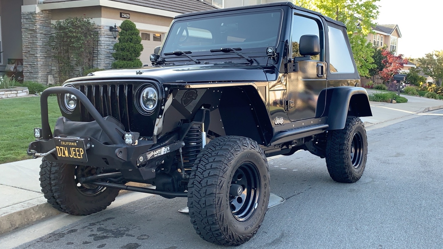 2006 Jeep Wrangler TJ on Black Dog Offroad parts